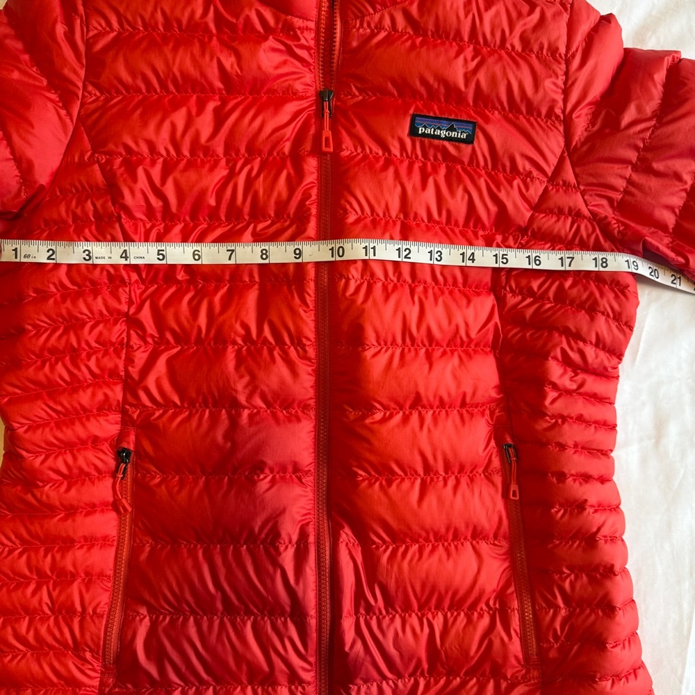 PATAGONIA Womens Down Sweater Jacket Catalan Coral SIZE M - Picture 6 of 12